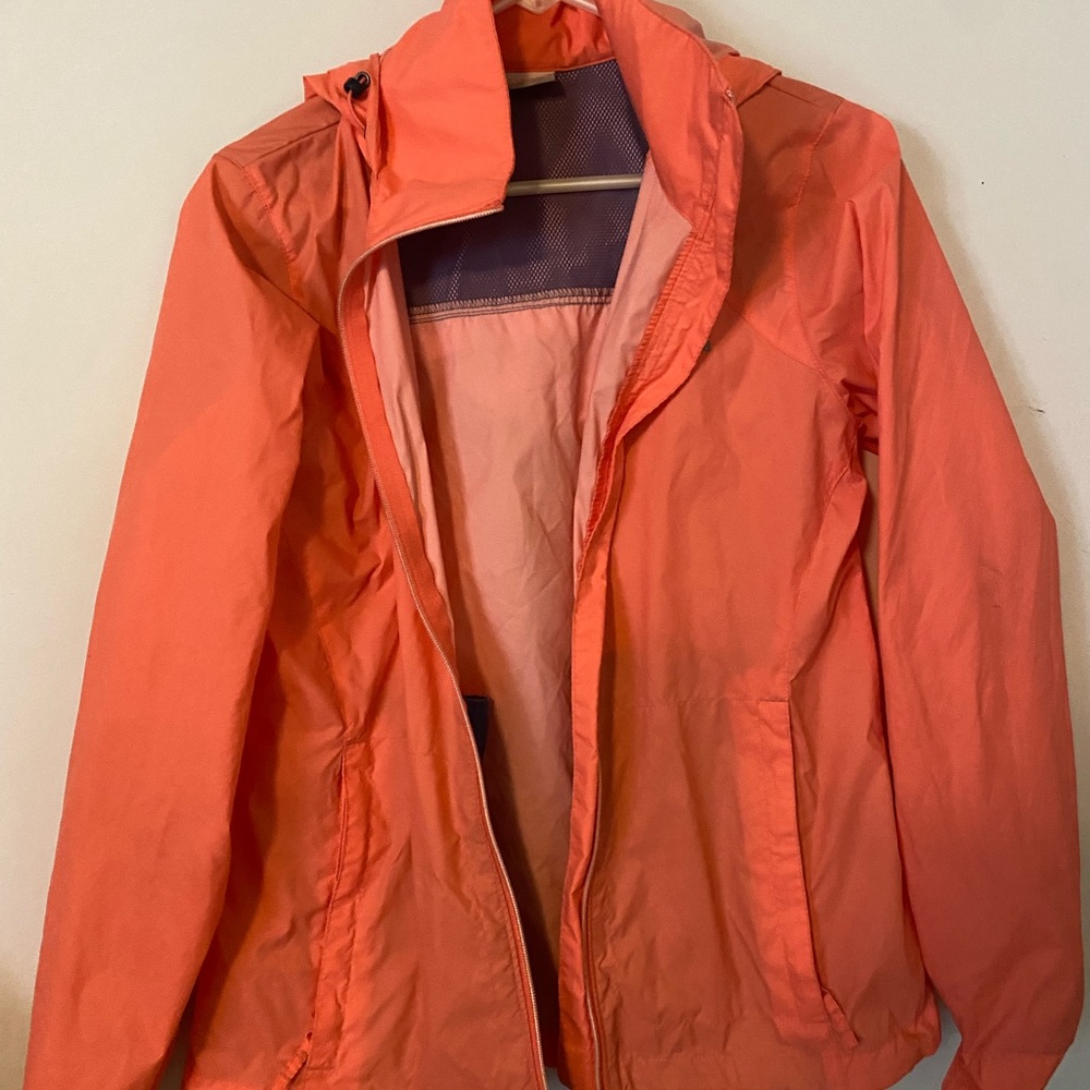 Colombia pink rain jacket